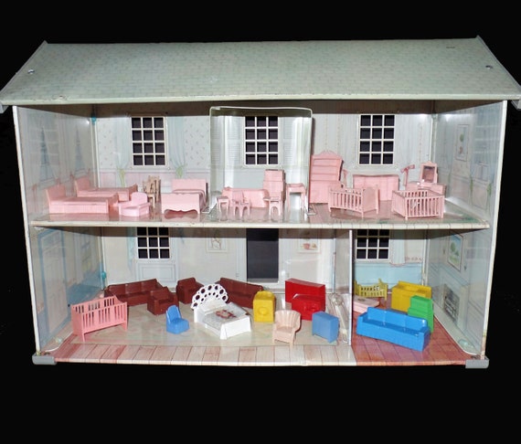 vintage metal dollhouse
