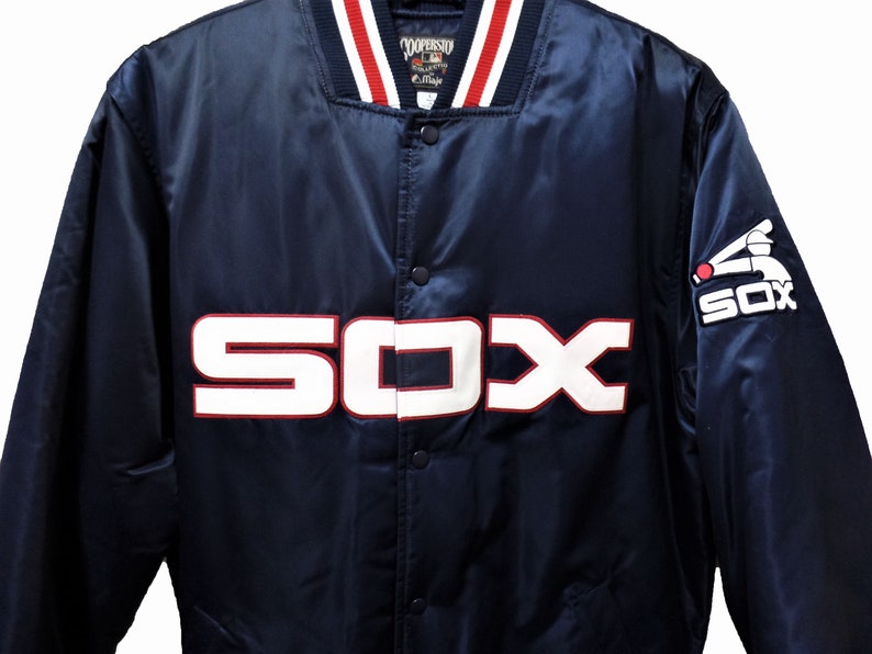 Vintage Chicago White Sox Jacket L Cooperstown by Majestic