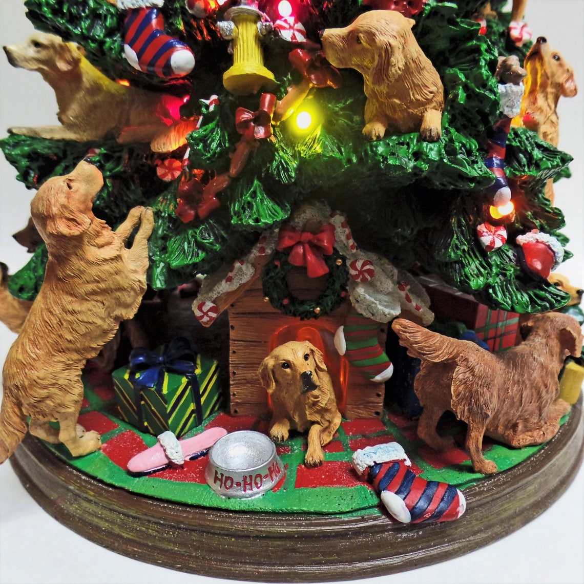 Golden Retriever Christmas Tree by Danbury Mint RARE Etsy