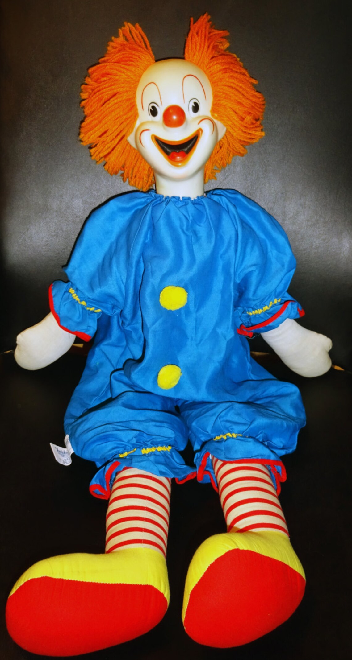 Vintage Bozo The Clown Doll by Knickerbocker large plush Etsy