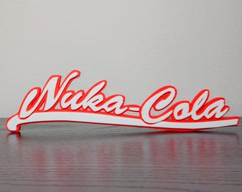 Nuka Cola Magnetic Logo Sign ~8.25in