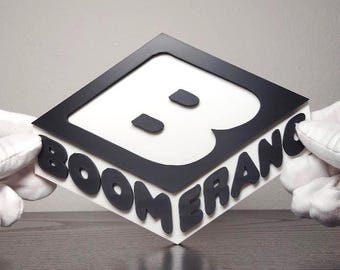 Boomerang TV Logo Sign  6.25in