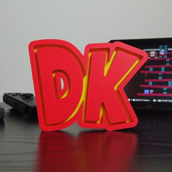 Donkey Kong Logo Sign ~4.25in Display Piece (retro Gaming Decor