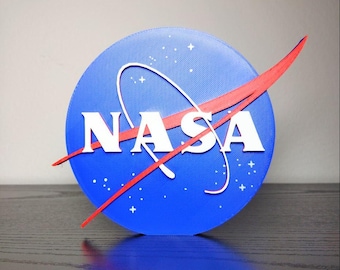 NASA Meatball Logo Sign | 5.3in Display Piece