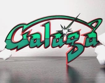 Galaga Magnetic Logo Sign | 7.5in
