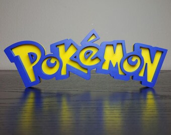 Pokemon Video Game Logo Sign ~7in