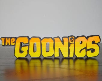 The Goonies Logo Sign ~6.75in (Movie Room Decor, One-Eyed Willy, Pirate Treasure, Sloth, Truffle Shuffle, Movie Room Display)