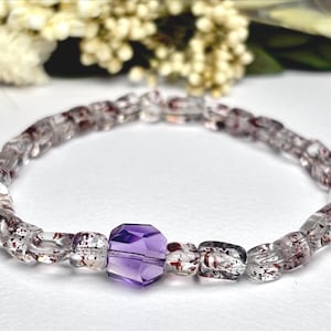 Handmade Strawberry Quartz Bracelet – Crystal Bracelet for Love & Harmony