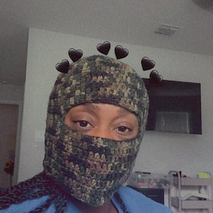 Handmade Crochet Ski Mask |  Beanie | Unisex Winter Face Cover | Custom Colors Available