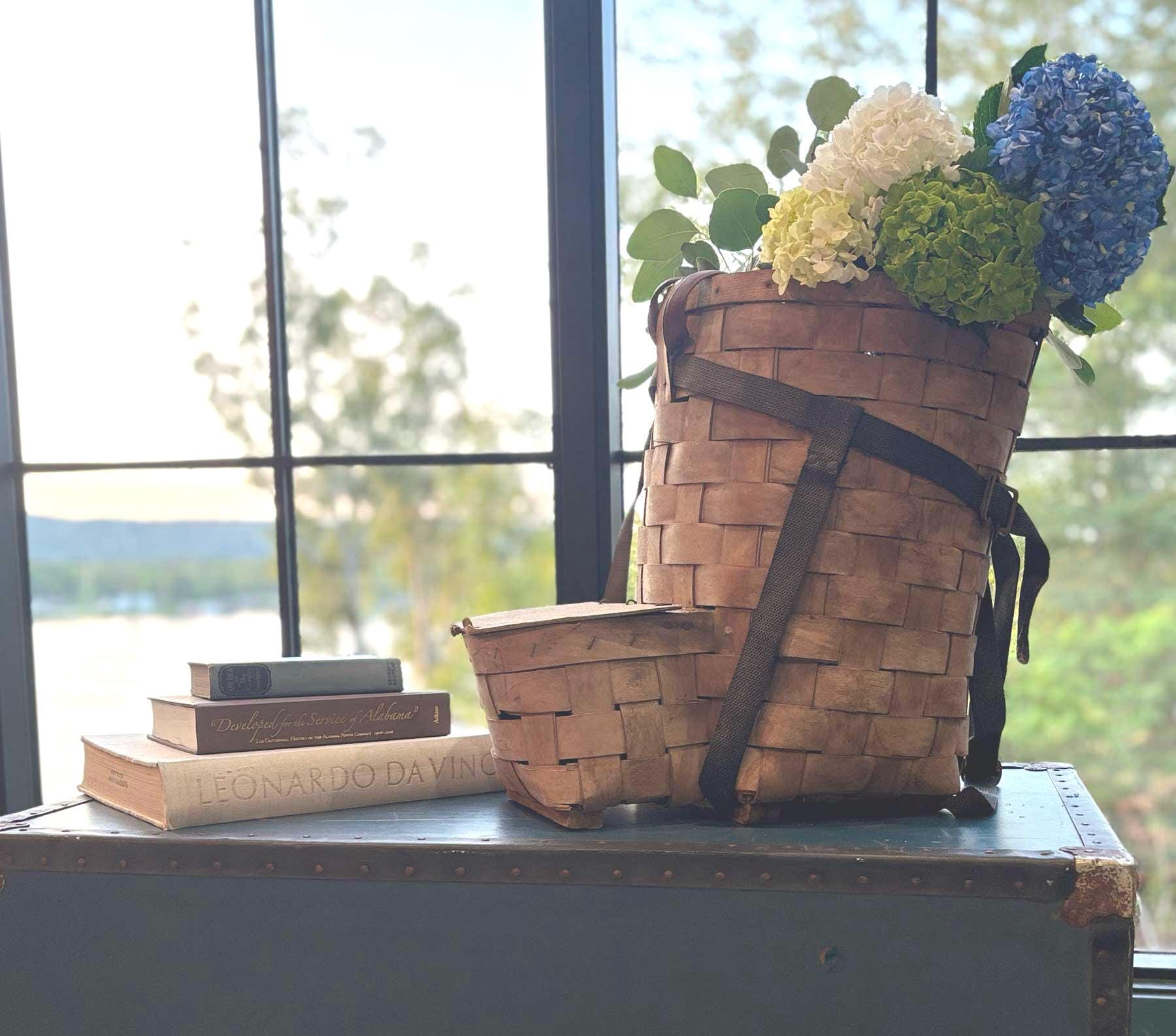 Antique Adirondack Trapping Basket