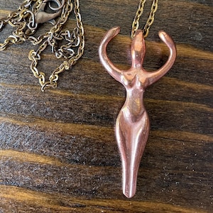 Verkoperde ketting maangodin: Griekse hanger