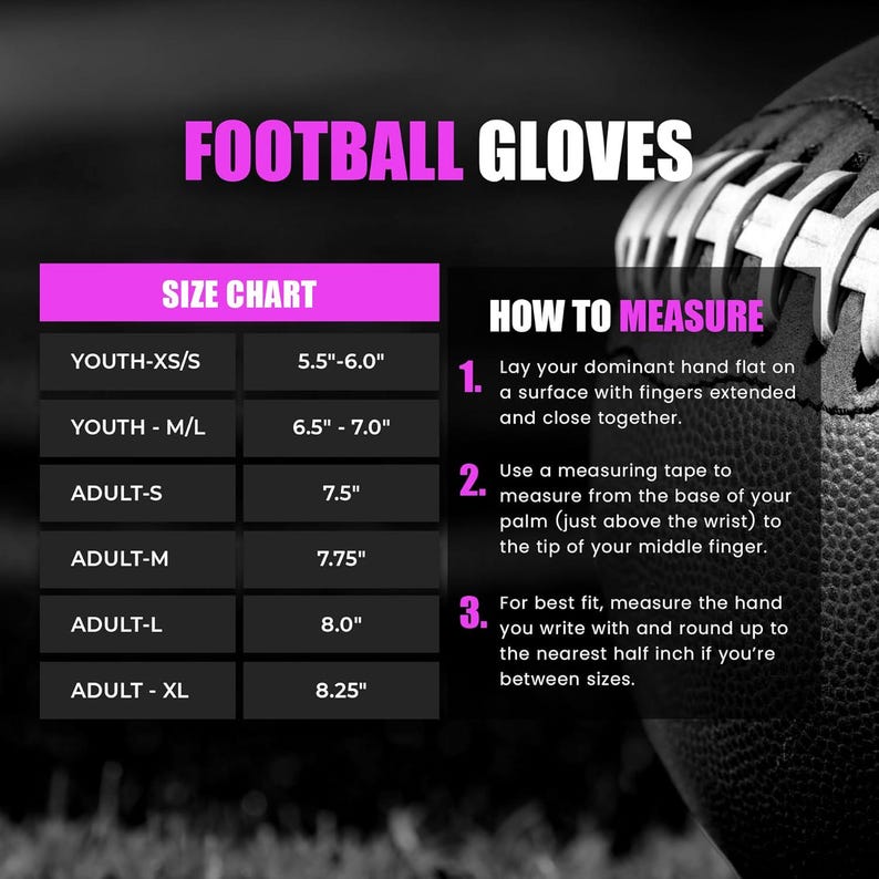 Handmade Tacky Grip Football Gloves Youth Adult Sizes Etsy handmade-tacky-grip-football-gloves-youth-adult-sizes-etsy