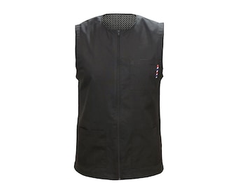 Handmade Professional Barber Jacket: Durable Polyester, Unisex Smock