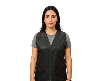 Professional Barber Jacket: Durable Polyester Barber Smock - Unisex