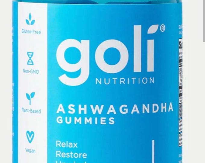 2 Pack Goli Ashwagandha & Vitamin D Gummy  60 Count - Mixed Berry, KSM-66, Vegan