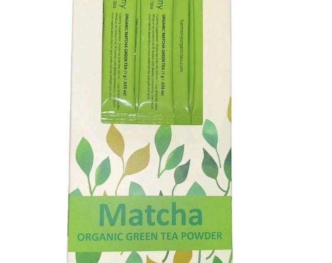 MATCHA Organic Green Tea Powder 80 Tea Tubes Per Box-Boxes Harmony Pure~TASTY