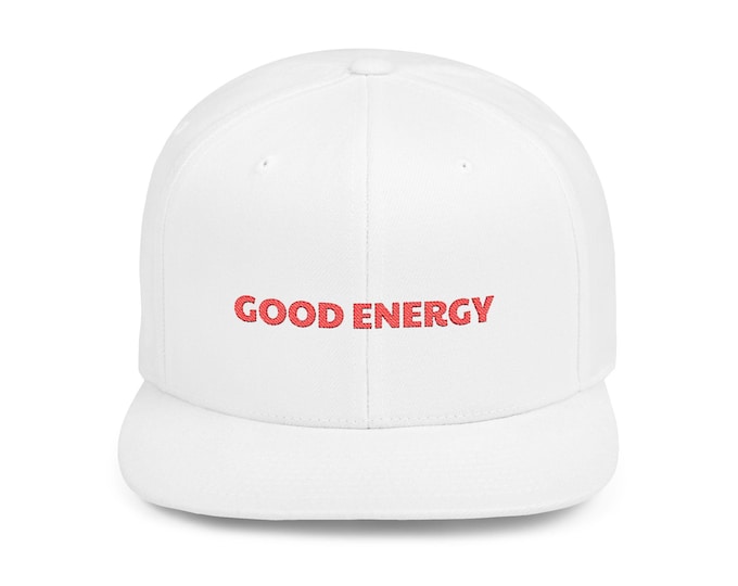 Good Energy Flat Bill Snapback Hat | Positive Vibe Cap for Festival, Casual Wear, Outdoor Adventures, Gift for Friends, Summer Hat, [...]