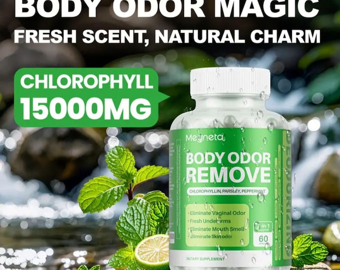 Megneta Chlorophyll Capsules Full Body Deodorizing Supplement