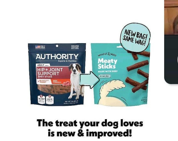 Summer gift Wiggles & Wags Beef Meaty Sticks Dog Treats 16 OZ NEW BOX