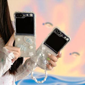 Cute Fish Bracelet Wave Case for Samsung Z Flip 6 5 4 3 - Shockproof Flip Phone Cover