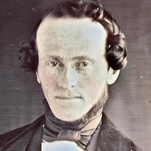 Frühe 1/6 Daguerreotypie eines Handsome Man&#39;s um 1840&#39;s Full Case!