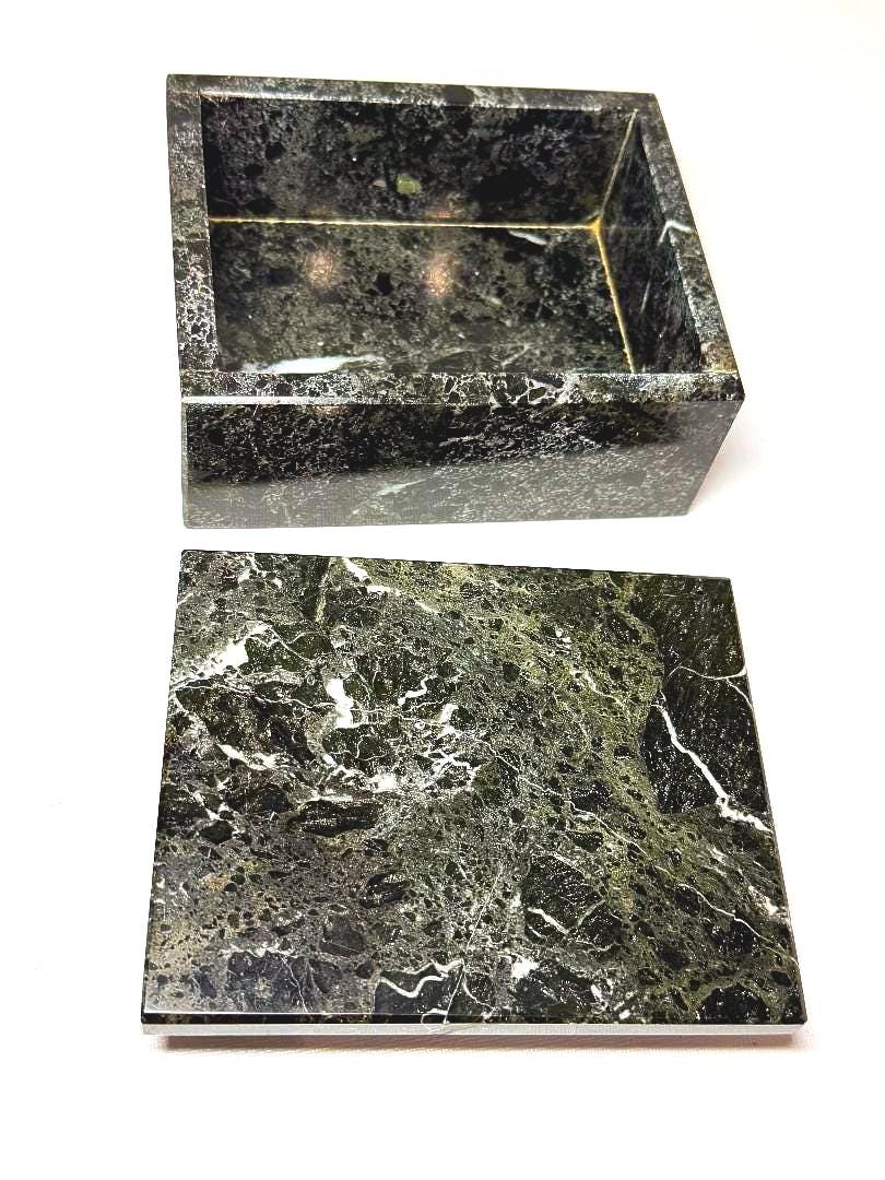 Marble Jade Square Jewelry Box - Etsy