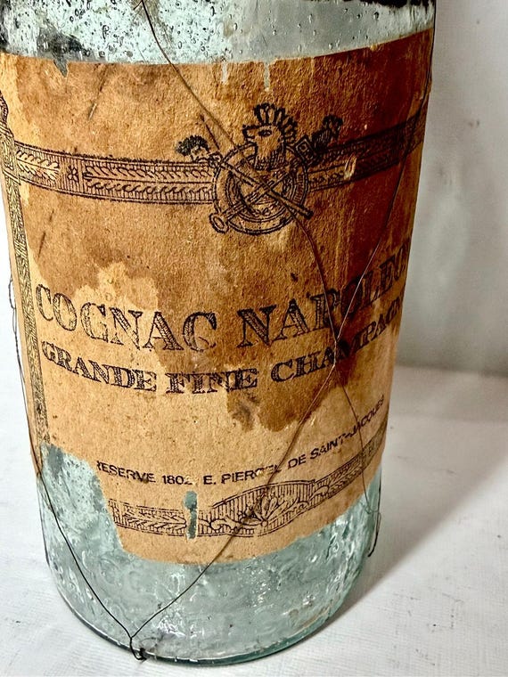 FRENCH Napoleon Cognac 1802 Bottle With Original Seal (EMPTY) Blob