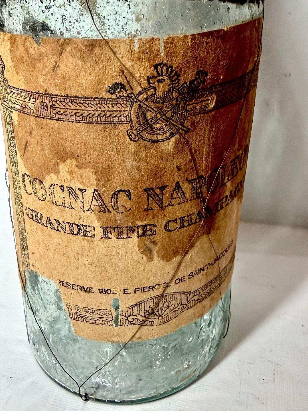 FRENCH Napoleon Cognac 1802 Bottle With Original Seal (EMPTY) Blob