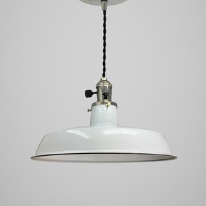 Lampada a sospensione industriale vintage - Lampada a sospensione con Benjamin Warehouse Shade - Kitchen Island Factory Light - Swag - Lampadario a sospensione