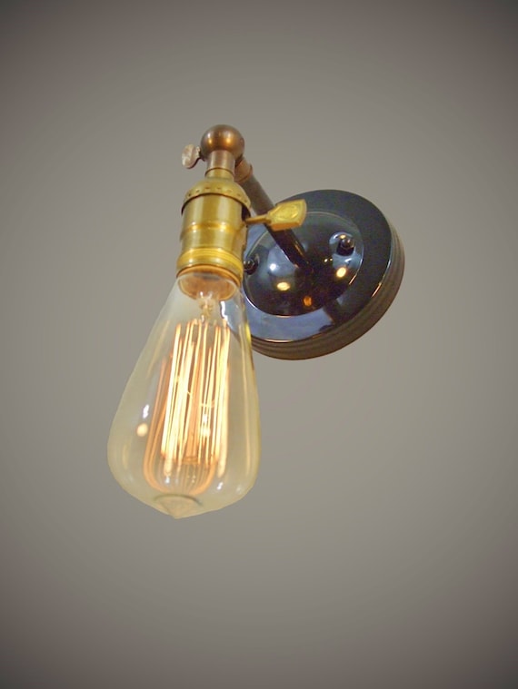 Art Deco Light Industrial Lighting Vintage Brass Wall Sconce Steampunk Lamp
