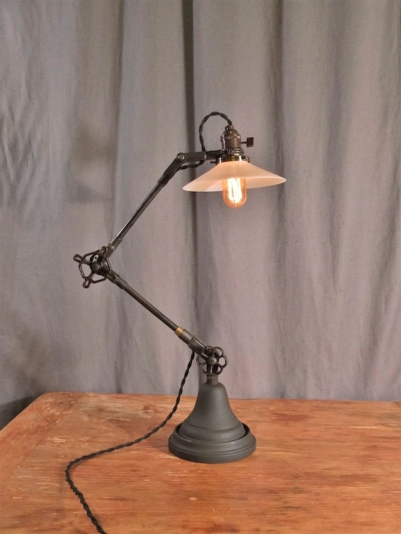 Industrial Desk Lamp Vintage Desk Lamp Task Light Cast Iron