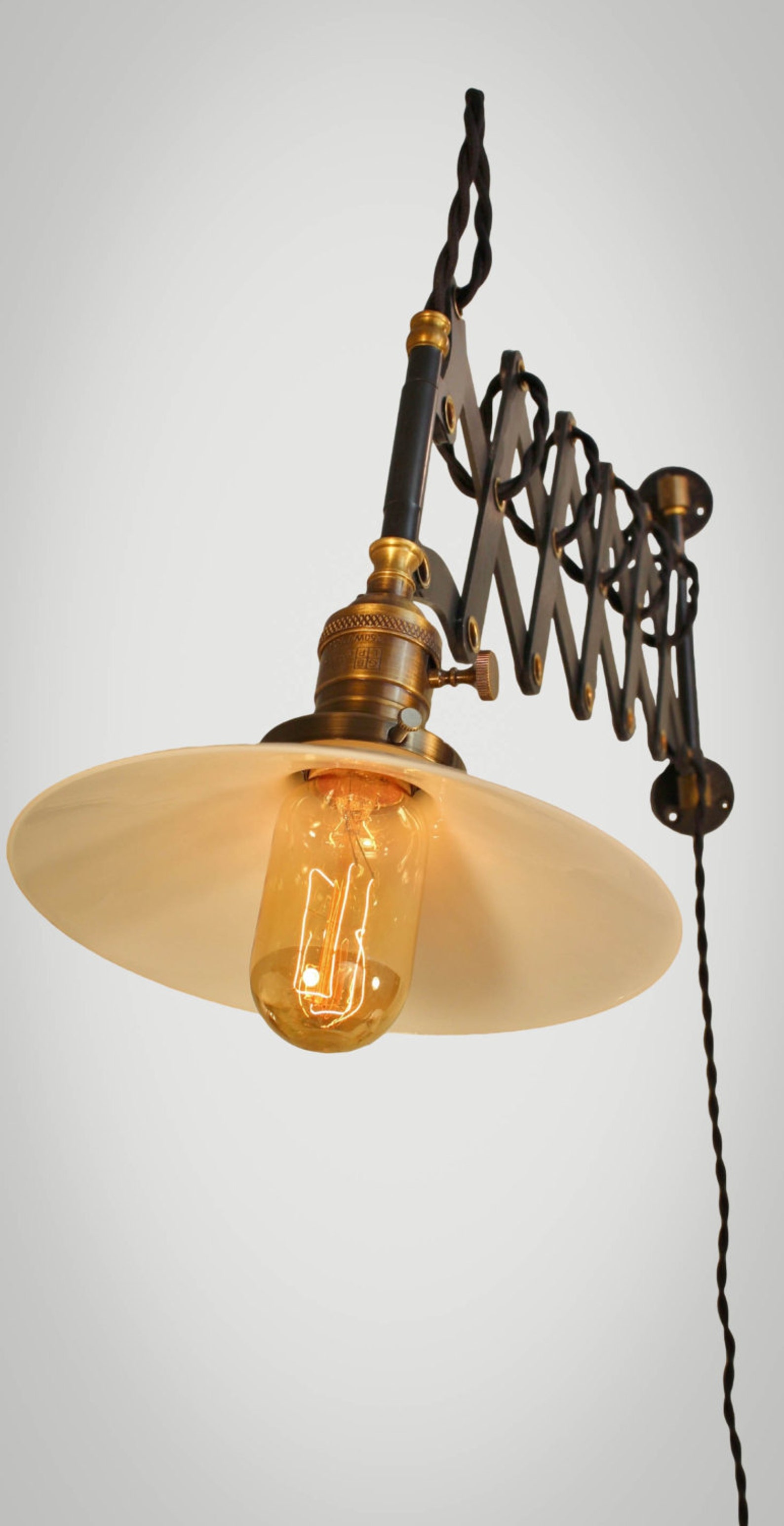 Vintage industriële Scissor lampScissor schansuitbreidbaar Etsy