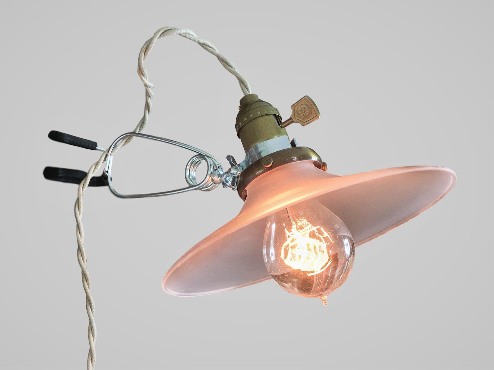 Vintage Industrial Clamp Lamp Wall or Shelf Mount Task Light Etsy