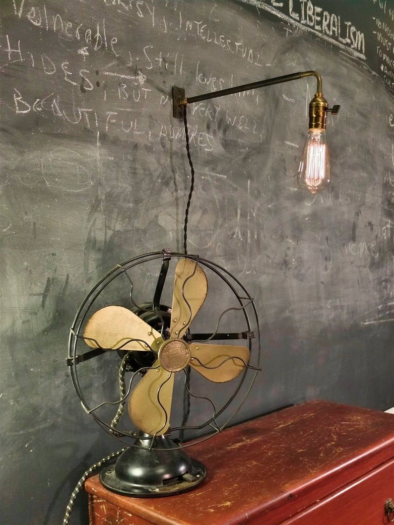 Vintage Industrial Wall Mount Light Machine Age Trouble Lamp Etsy France