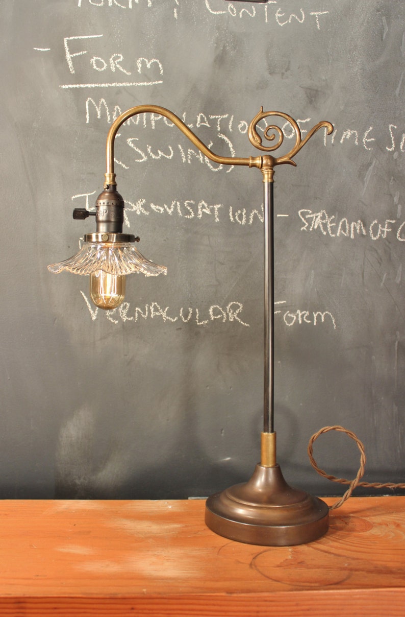 Antique Parisian Parlor Lamp Pharmacy Vintage Image 0