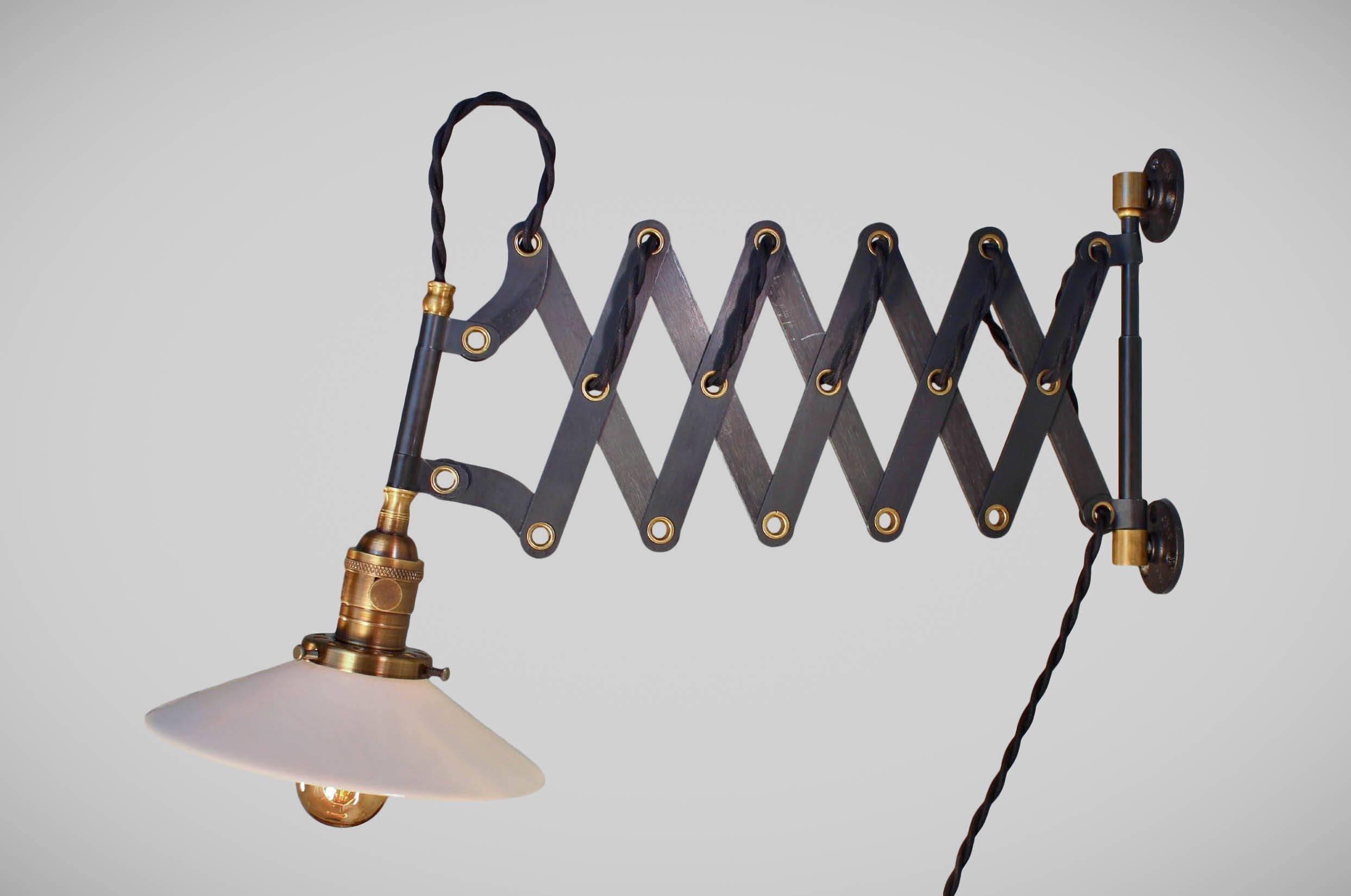 Scissor arm wall lamp deals