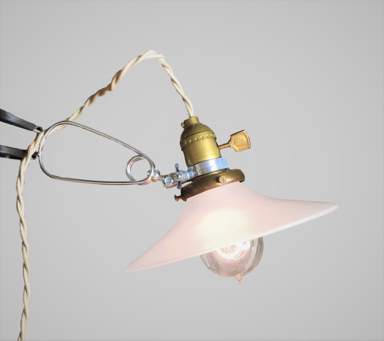 Vintage Industrial Clamp Lamp Wall or Shelf Mount Task Light Etsy