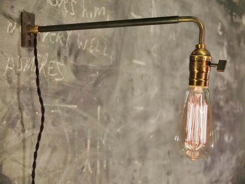 Vintage Industrial Wall Mount Light Machine Age Trouble Lamp Etsy