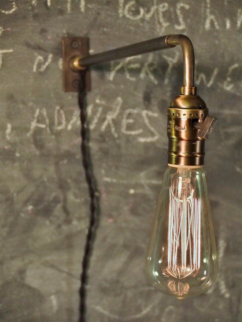 Vintage Industrial Wall Mount Light Machine Age Trouble Lamp Etsy