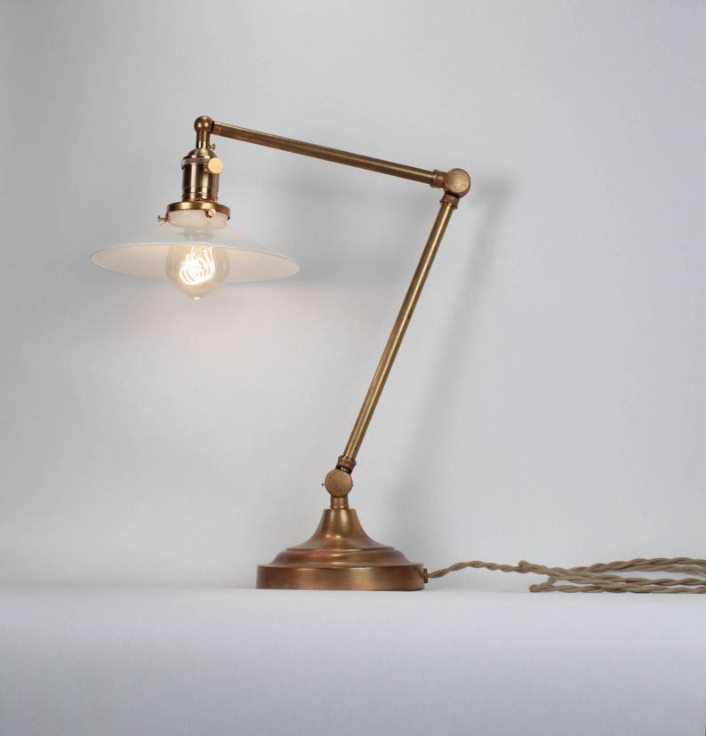 Vintage Industrial Desk Lamp Victorian Table Task Light Steampunk Art Deco