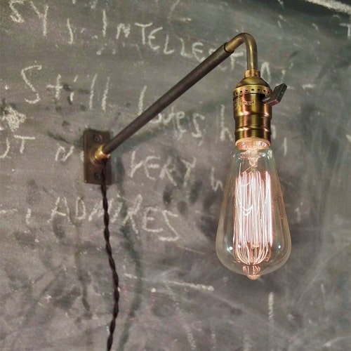 Vintage Industrial Wall Mount Light Machine Age Trouble Lamp Etsy