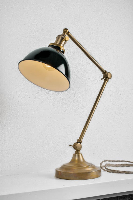 Vintage Industrial Desk Lamp Victorian Table Lamp Task Light Etsy