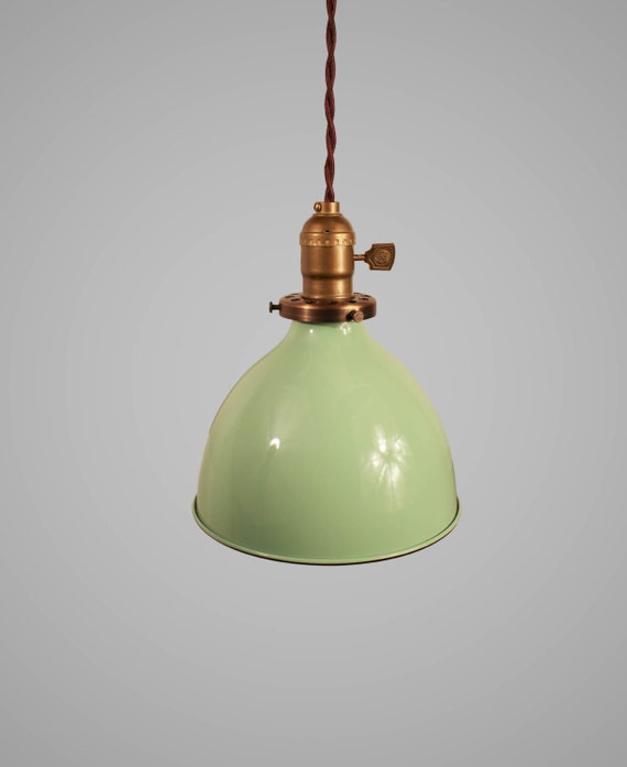 Industrial Shop Steampunk,barn,house Vintage  16 Inch Green Metal Lamp Shade 