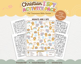 Christliches Suchspiel-Paket für Kinder: Bibelgeschichten zum Suchen und Finden – Arbeitsblätter zum Alten Testament für den Sonntagsschulunterricht (PDF, CPD120)