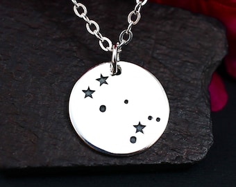 Gemini Constellation Necklace, Gemini Necklace, Sterling Silver, Gemini Zodiac Necklace, Gemini Jewelry for Women, Gemini Gift, Jewelry