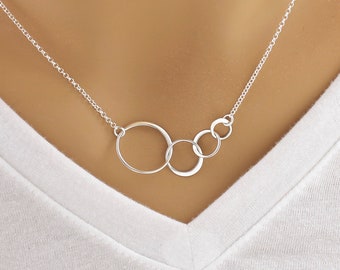 4 Circle Necklace - Etsy