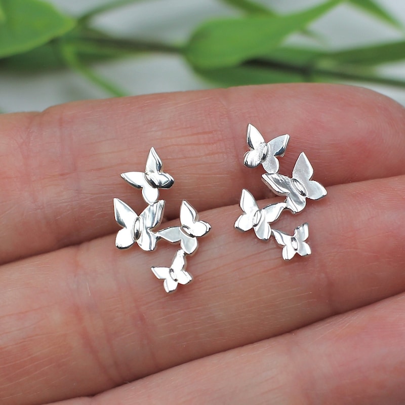 Butterfly Holds Butterfly Earrings main image 0