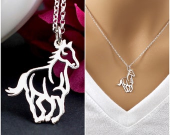horse necklace for little girl