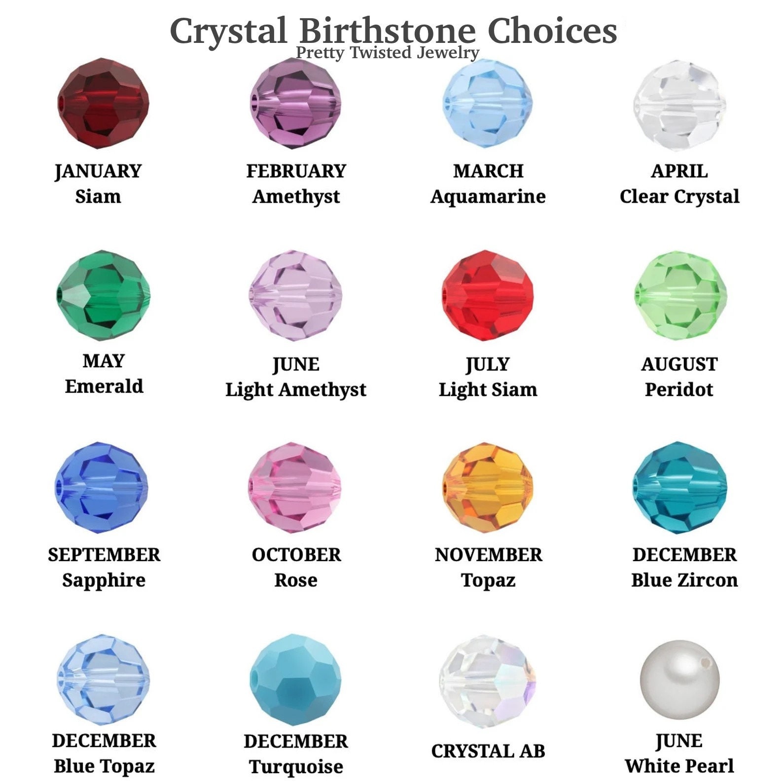 Crystal birthstone deals