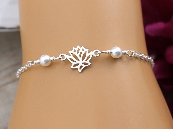 Lotus flower bracelet best sale